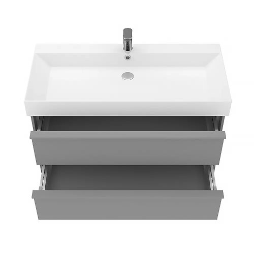 Тумба с умывальником Devit Quadra 083100G