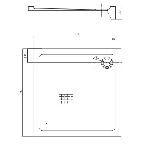 Душевой поддон Primera Frame STR1010