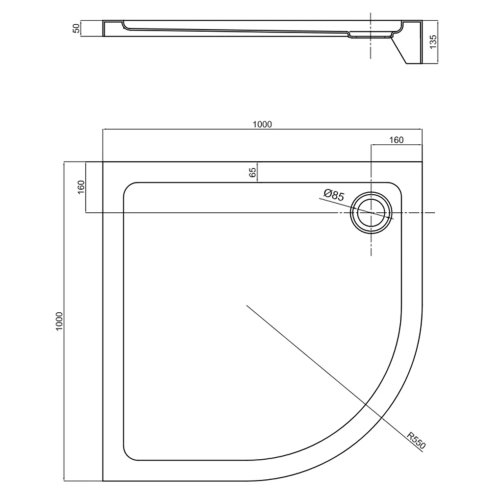 Душевой поддон Primera Frame STQ2010
