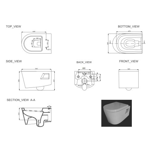 Унитаз подвесной Primera Grand 8220022