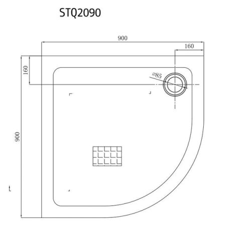 Душевой поддон Primera Frame STQ2090