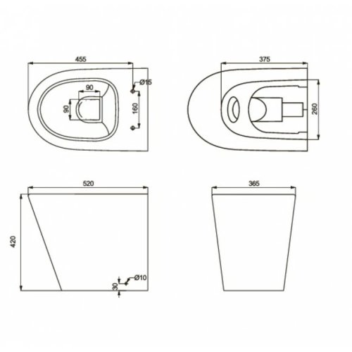 Унитаз напольный Primera Topic 8590020