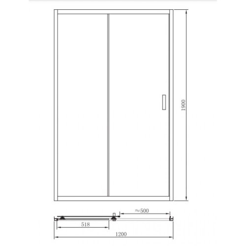 Душевые двери Primera Frame SDC1012