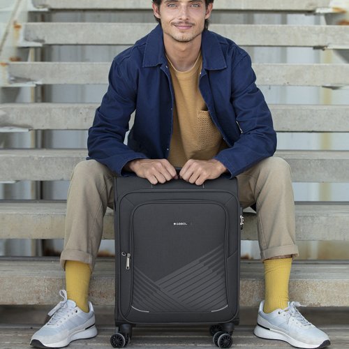 Чемодан Gabol Lisboa (S) Grey (122722-016)