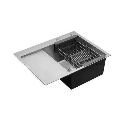 Кухонная мойка Kroner KRP Geberst - 6350RHM (3,0/1,0 мм)