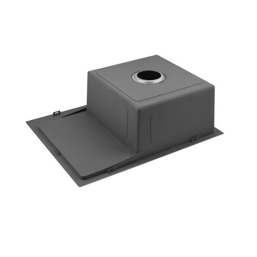 Кухонная мойка Kroner KRP Schwarze - 6350LHM PVD (3,0/1,0 мм)