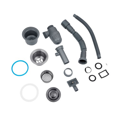 Кухонная мойка Kroner KRP Schwarze - 6350LHM PVD (3,0/1,0 мм)