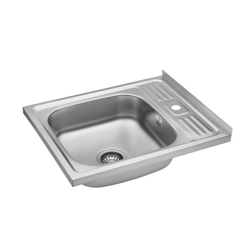 Кухонная мойка накладная Kroner KRP Satin – 6050 (0.6 мм)