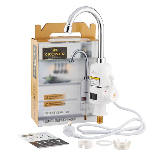 Проточный водонагреватель Kroner KRM Volt-CW090 с дисплеем