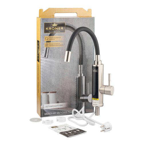 Проточный водонагреватель Kroner KRP Volt – ESG087RSS с дисплеем