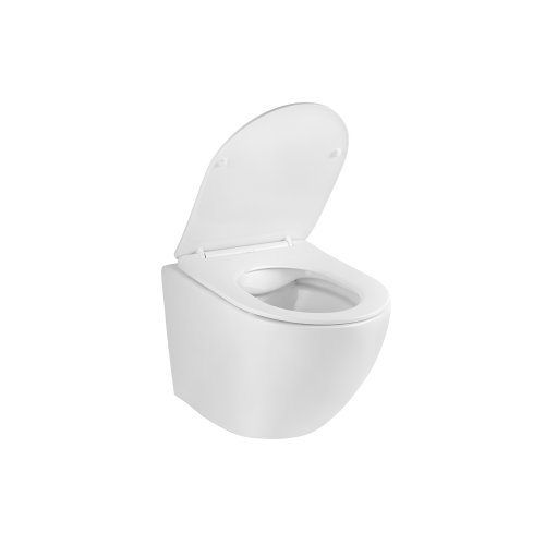 Унитаз подвесной Kroner KRP-C934UF Rimless 370х360х480 мм, сиденье Slim Duroplast/Soft-close/Quick relase