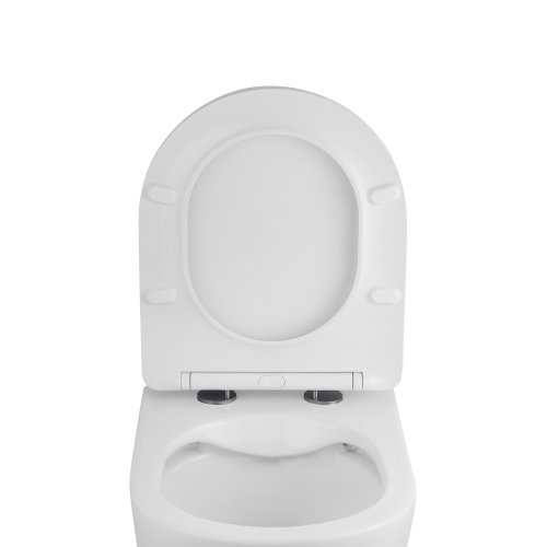 Унитаз подвесной Kroner KRP-C934UF Rimless 370х360х480 мм, сиденье Slim Duroplast/Soft-close/Quick relase