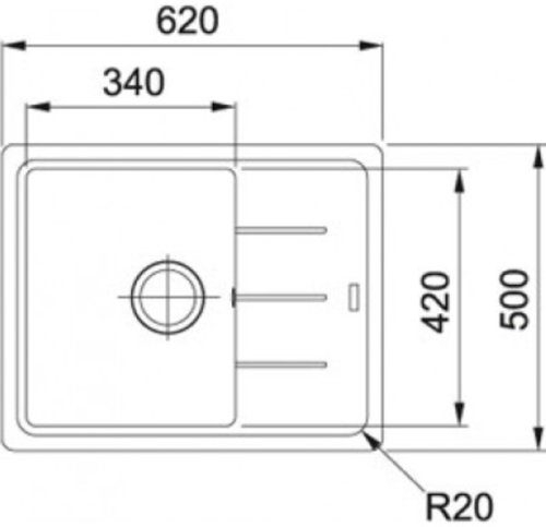Мойка Franke BFG 611-62 сахара (114.0272.596)