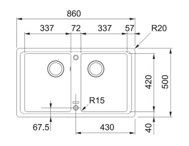 Мойка Franke BFG 620 бежевый (114.0363.939)