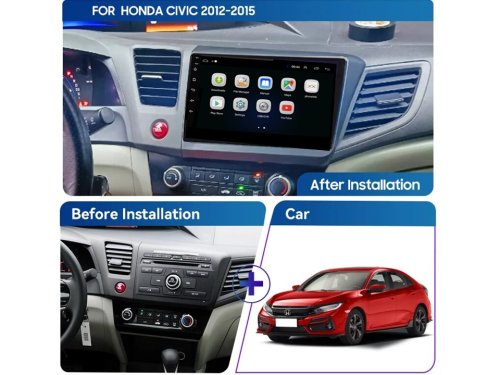 Штатная магнитола FORS.auto M150 для Honda Civic (2+32Gb, 9", LHD) 2012-2015