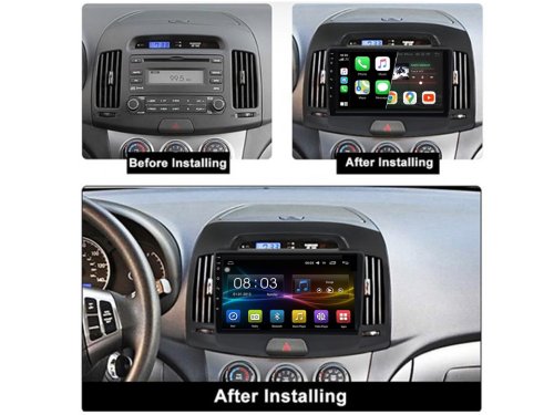 Штатная магнитола FORS.auto M400 для Hyundai Elantra (4+64Gb, 9") 2006-2011