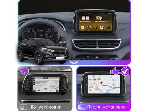 Штатная магнитола FORS.auto M200 для Hyundai Tucson/IX35 (2+32Gb, 9") 2018-2019