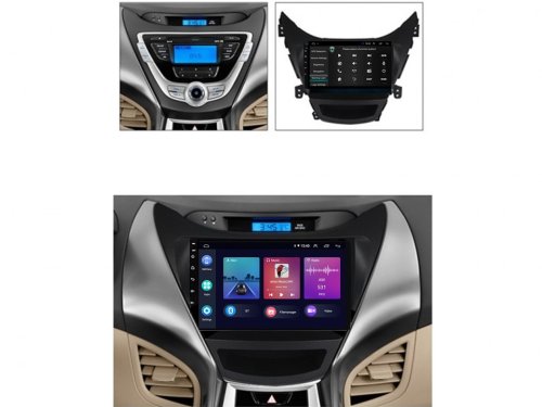 Штатна магнітола FORS.auto M500 для Hyundai Elantra (4+64Gb, 9") 2011-2013