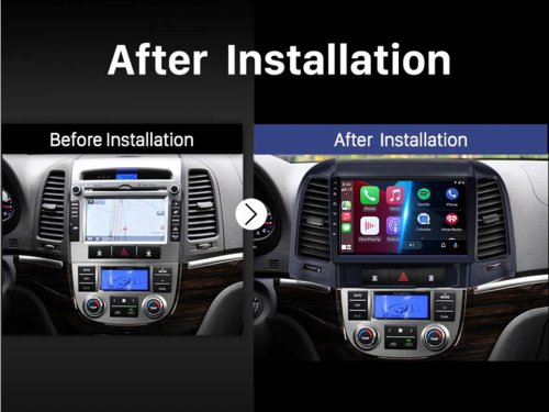 Штатная магнитола FORS.auto M200 для Hyundai Santa Fe (2+32Gb, 9") 2006-2012