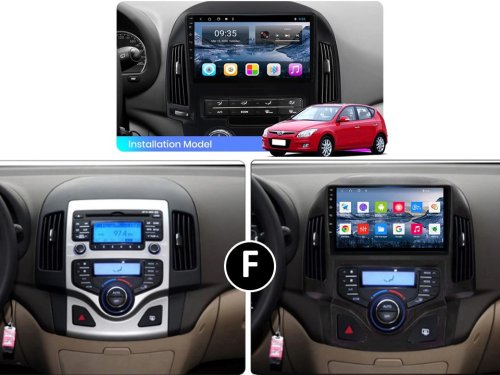 Штатная магнитола FORS.auto M200 для Hyundai I30 (2+32Gb, 9", Auto AC) 2008-2011