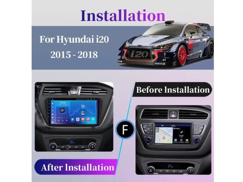 Штатная магнитола FORS.auto M200 для Hyundai I20 (2+32Gb, 9") 2015-2018