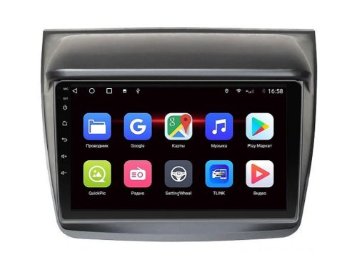 Штатная магнитола FORS.auto M200 для Mitsubishi Pajero Sport/L200 (2+32Gb, 9 inch) 2006-2015