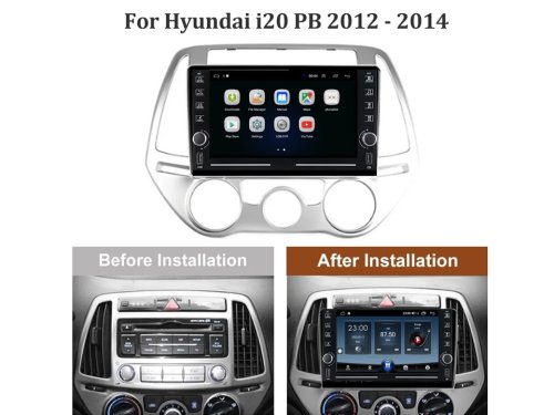 Штатная магнитола FORS.auto K100 для Hyundai i20 (1+16Gb, 8", Manual AC) 2012-2014