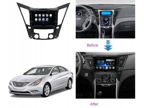 Штатная магнитола FORS.auto K100 для Hyundai Sonata 8 (1+16Gb, 8") 2010-2015