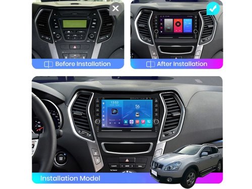 Штатна магнітола FORS.auto K200 для Hyundai Santa Fe/IX45 (2+32Gb, 8") 2012-2017