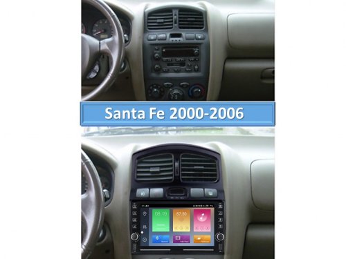 Штатна магнітола FORS.auto K200 для Hyundai Santa Fe (2+32Gb, 8") 2000-2006