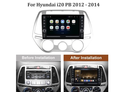 Штатна магнітола FORS.auto K200 для Hyundai i20 (2+32Gb, 8", Manual AC) 2012-2014