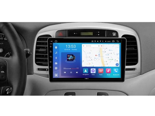 Штатная магнитола FORS.auto M150 для Hyundai Accent 2009-2012/Verna (2+32Gb, 9") 2008-2011