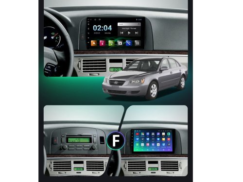Штатна магнітола FORS.auto M200 для Hyundai Sonata/NF (2+32Gb, 9") 2004-2008
