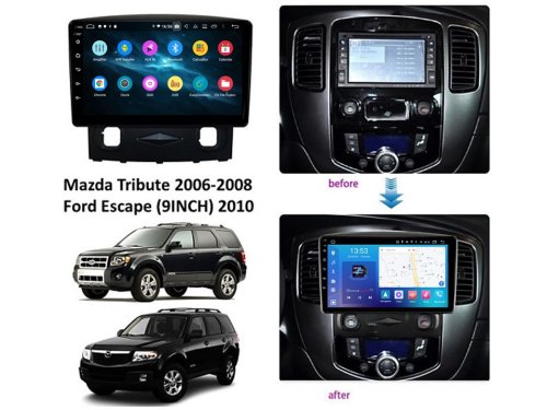 Штатная магнитола FORS.auto M150 для Mazda Tribute 2006-2008/Ford Escape (2+32Gb, 9") 2010+