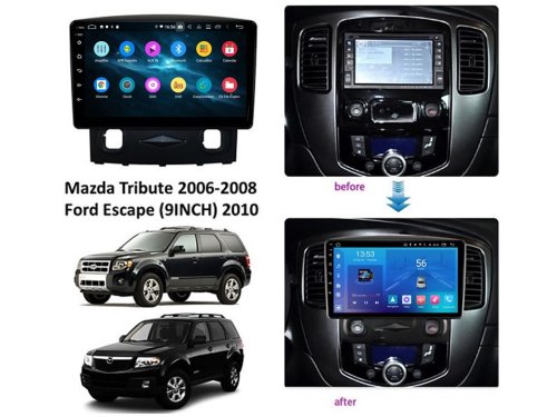 Штатная магнитола FORS.auto M200 для Mazda Tribute 2006-2008/Ford Escape (2+32Gb, 9") 2010+