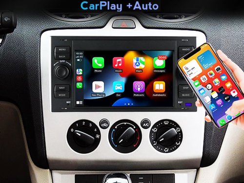 Штатная магнитола FORS.auto M200 для Ford Focus/Mondeo/S-Max/C-Max/Kuga/Fiesta/Fusion (2+32Gb, 7 inch, black) 2005-2007