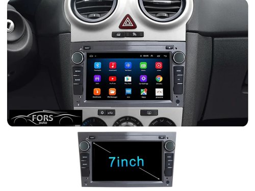 Штатная магнитола FORS.auto M200 для Opel Astra/Vectra/Vauxhall/Antara/Zafira/Corsa/Vivaro (2+32Gb, 7 inch, grey) 2004+