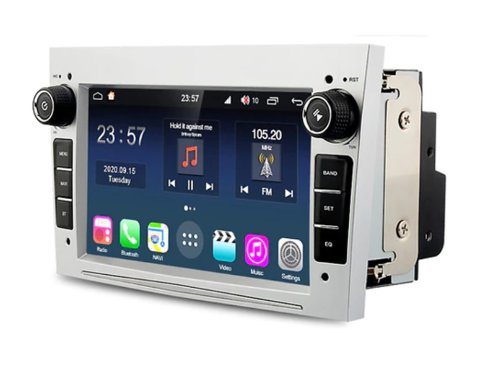 Штатна магнітола FORS.auto M200 для Opel Astra/Vectra/Vauxhall/Antara/Zafira/Corsa/Vivaro (2+32Gb, 7 inch, silver) 2004+