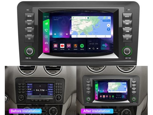 Штатная магнитола FORS.auto M200 для Mercedes Benz ML-Class (2+32Gb, 7 inch) 2005-2012