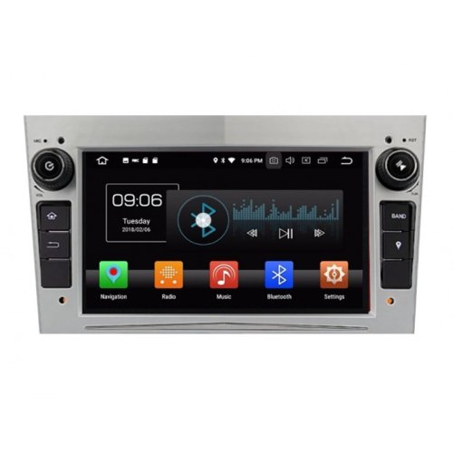 Штатная магнитола FORS.auto K100 для Opel Astra/Vectra/Vauxhall/Antara/Zafira/Corsa/Vivaro (7 inch, grey) 2004+