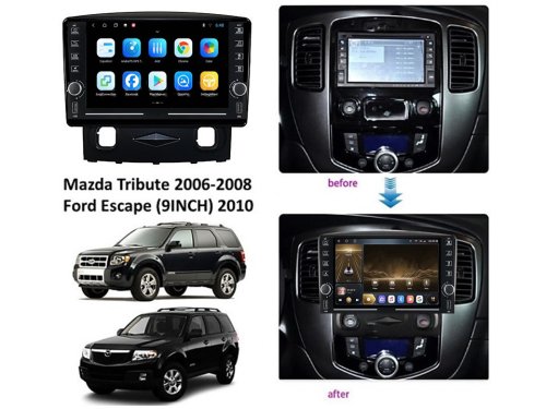 Штатная магнитола FORS.auto K400 для Mazda Tribute 2006-2008/Ford Escape (4+64Gb, 8") 2010+