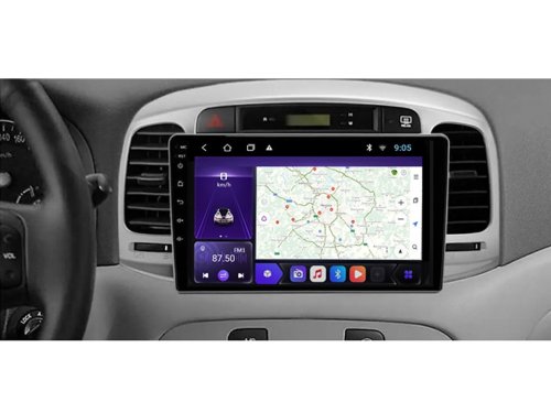 Штатная магнитола FORS.auto M600 для Hyundai Accent 2009-2012/Verna (6+128Gb, 9") 2008-2011