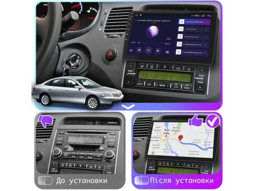 Штатная магнитола FORS.auto M500 для Hyundai Azera/TG/AV (4+64Gb, 9") 2006-2011