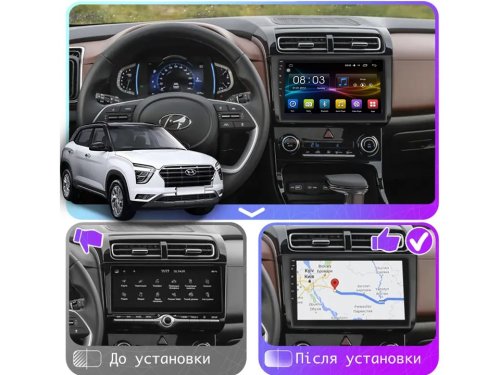 Штатна магнітола FORS.auto М300 для Hyundai Creta/IX25 (3+32Gb, 10") 2020-2021
