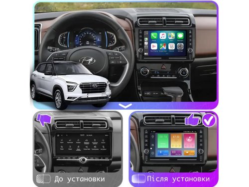 Штатная магнитола FORS.auto K400 для Hyundai Creta/IX25 (4+64Gb, 9") 2020-2021