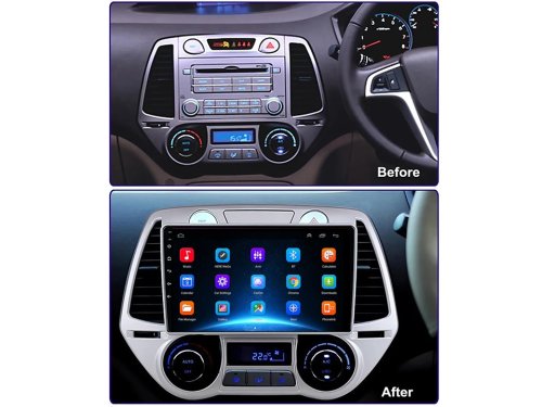 Штатная магнитола FORS.auto M400 для Hyundai I20 (4+64Gb, 9") 2008-2012