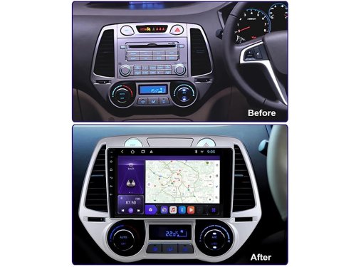 Штатна магнітола FORS.auto M600 для Hyundai I20 (6+128Gb, 9") 2008-2012