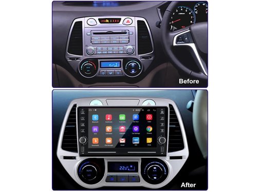 Штатная магнитола FORS.auto K400 для Hyundai I20 (4+64Gb, 8") 2008-2012