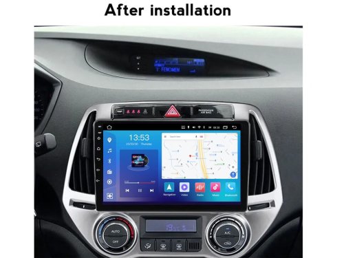 Штатная магнитола FORS.auto M500 для Hyundai I20 (4+64Gb, 9", Auto AC) 2012-2014