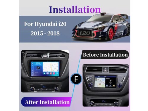 Штатна магнітола FORS.auto M500 для Hyundai I20 (4+64Gb, 9") 2015-2018